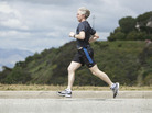 Paul Rider runs on Mulholland Drive in Los Angeles, March 25, 2011. Researchers say a moderate running regimen is actually beneficial for the joints of people with healthy knees. Paul Rider runs on Mulholland Drive in Los Angeles, March 25, 2011. Researchers say a moderate running regimen is actually beneficial for the joints of people with healthy knees.