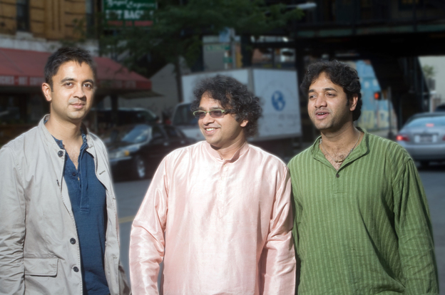 L-R: Vijay Iyer, Prasanna, Nittin Mitta.