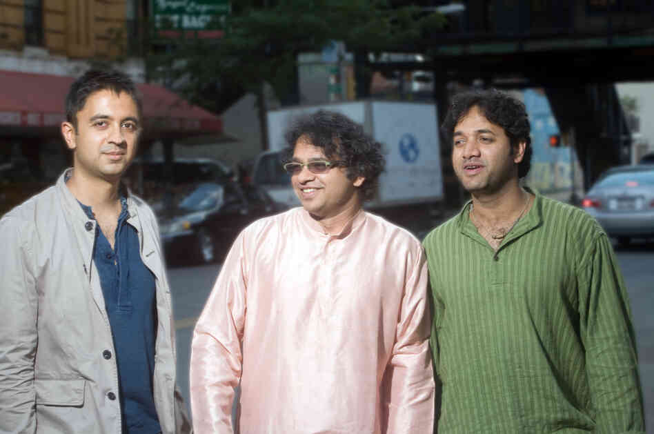 L-R: Vijay Iyer, Prasanna, Nittin Mitta.