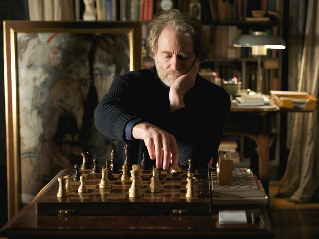 Kroeger-Town: Kevin Kline is the curmudgeonly employer who encourages Helene's interest in the game of kings.