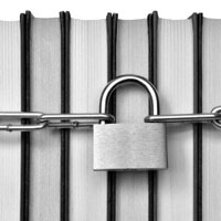 Books in chains.