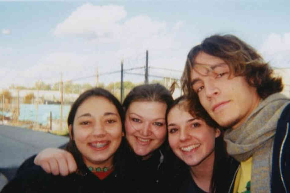 "This is me and my two best friends with Brandon Boyd of Incubus back in about 1999 or 2000. We were in high school and had driven five hours to their show in St. Louis. We were in line for hours so we could get a good spot. Then, the whole band came out to talk to the fans! We were speechless and nearly in tears. You can't see, but I was grabbing Brandon Boyd's arm SO HARD. I'm sure he thought...