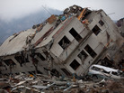 A destroyed building in Onagawa, Miyagi prefecture. A destroyed building in Onagawa, Miyagi prefecture.
