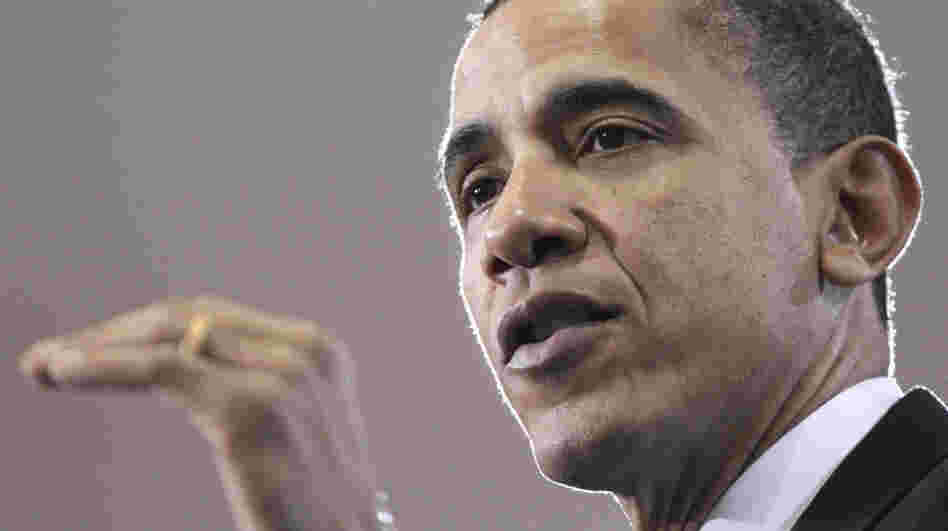 President Obama gestures during his speech on America's energy security, Wednesday, March 30, 2011, at McDonough Gymnasium at Georgetown University