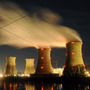 A view of the Three Mile Island power plant near Harrisburg, Pa., site of the worst nuclear accident in U.S. history. In 1979, a reactor at the plant experienced a partial meltdown, but radioactive material never escaped containment.