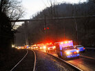 Emergency vehicles leave the entrance to Massey Energy's Upper Big Branch coal mine in Montcoal, W.Va., on April 5, 2010, after a deadly explosion. Emergency vehicles leave the entrance to Massey Energy's Upper Big Branch coal mine in Montcoal, W.Va., on April 5, 2010, after a deadly explosion.