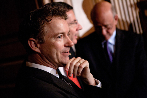 Republican Sen. Rand Paul of Kentucky sharply criticized the Obama administration's decision to intervene in Libya.