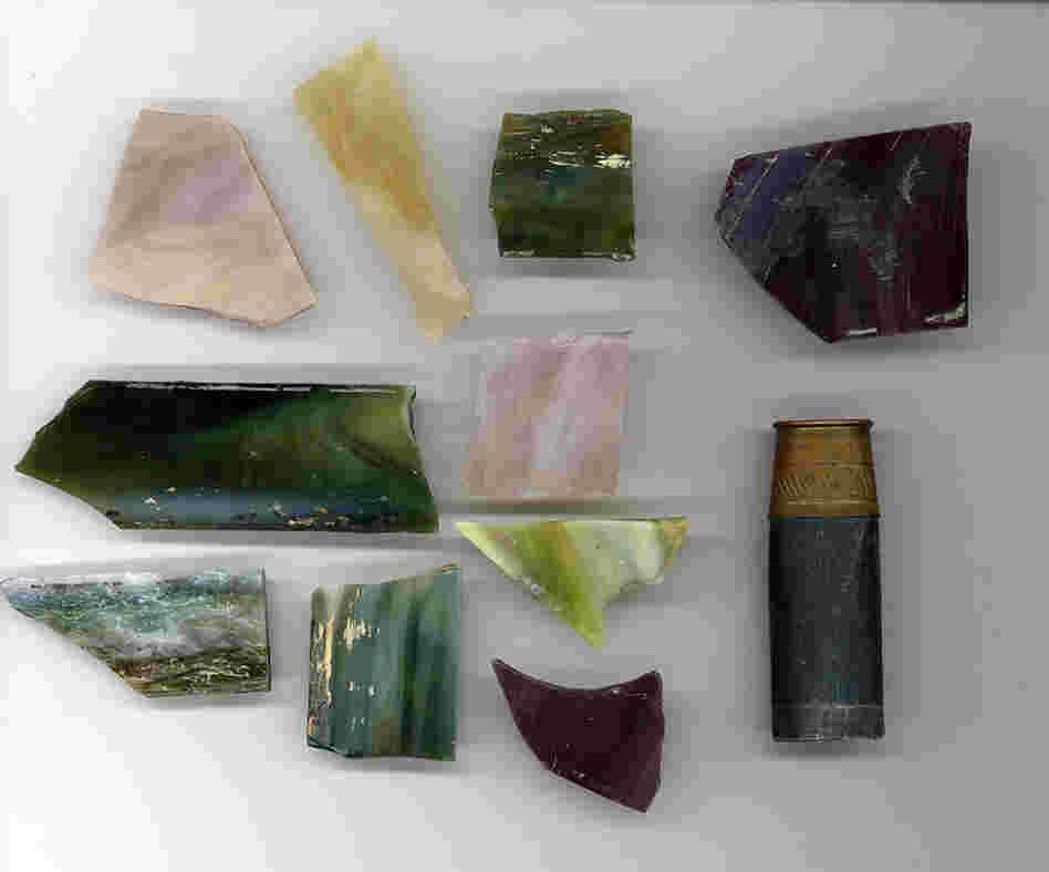 Glass Shards And Shotgun Shell From The 16th Street Baptist Church In Birmingham, Ala.Mulholland gathered these artifacts from the gutter outside the 16th Street Baptist Church in Birmingham, Ala., during the funeral of three of the girls killed in the 1963 bombing.