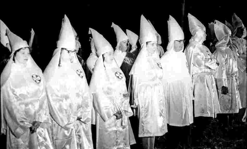 Ku Klux Klan Rally In North Carolina; Photo By Jim WallaceAs civil rights activists became more organized from 1963-64, opposition activity also increased. "What I think is fascinating is how we've gone, in 50 years, from people being proud of that to recognizing that was one of the darker moments of the American experience," Bunch says.