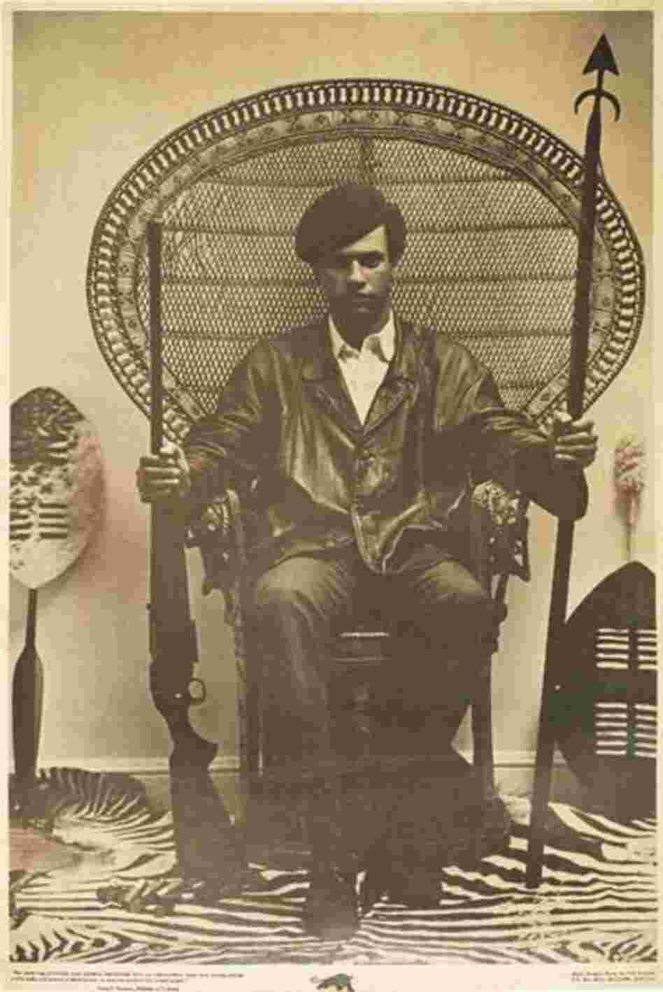 Poster Of Huey Newton, Black Panther Minister Of Defense, 1968