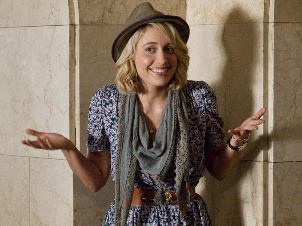As a tour guide whose charms threaten to derail marriage plans that are more business than pleasure, Greta Gerwig steps into the part played by Liza Minnelli in the original.