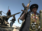 Libyan rebels, on the outskirts of the oil port of Brega earlier today (April 5, 2011). Libyan rebels, on the outskirts of the oil port of Brega earlier today (April 5, 2011).