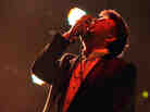 LCD Soundsystem's James Murphy performs at his band's farewell concert at Madison Square Garden on April 2, 2011 in New York City.