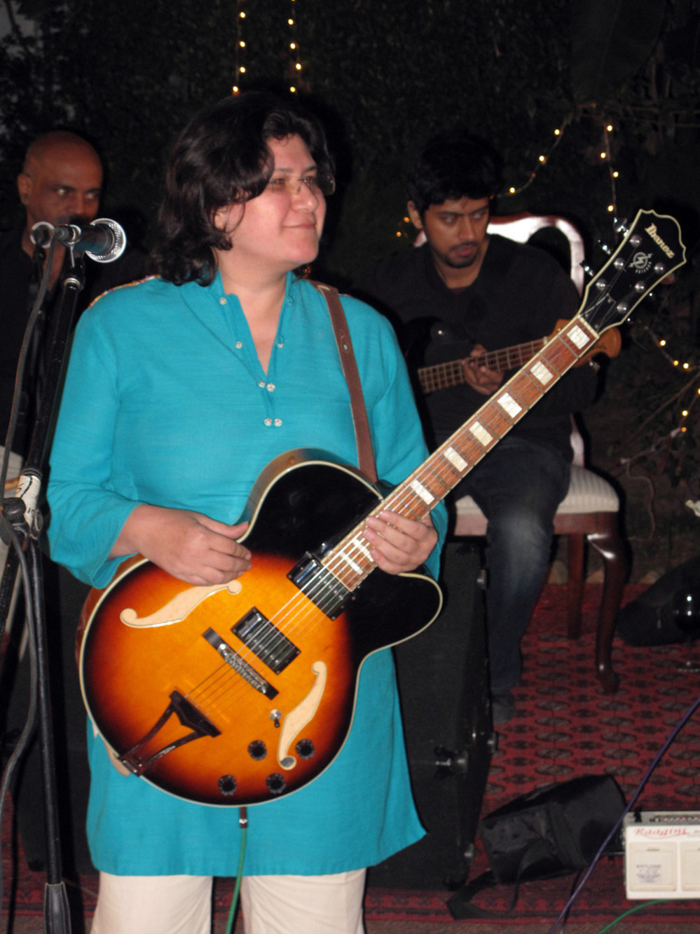 Haniya Aslam writes original songs and performs ones she and Zeb learned as  children when musicians from across the region would gather at their  grandmother's home in Peshawar. Despite the turmoil in Pakistan, Haniya is optimistic about  the future, saying, "I have to be. Absolutely, I am."