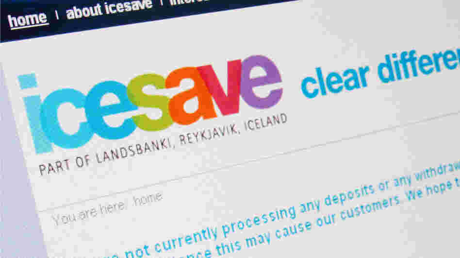 Icesave computer screen Icesave computer screen
