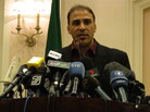 Government spokesman Moussa Ibrahim at a press conference in Tripoli, Libya. Government spokesman Moussa Ibrahim at a press conference in Tripoli, Libya.