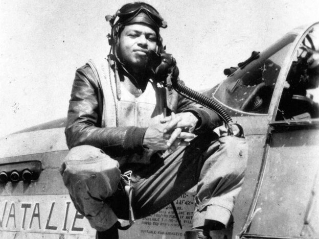 Flight Officer  John Lyle, a member of the famed Tuskegee Airmen.