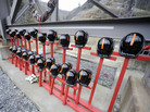 Mine helmets and painted crosses sit at the entrance to Massey Energy's Upper Big Branch coal mine, a memorial to the 29 miners killed in an explosion April 5, 2010. Mine helmets and painted crosses sit at the entrance to Massey Energy's Upper Big Branch coal mine, a memorial to the 29 miners killed in an explosion April 5, 2010.