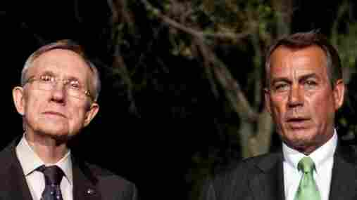 They don't see eye-to-eye: Senate Majority Leader Harry Reid (D-NV), at left, and House Speaker John Boehner (R-OH), at the White House on Wednesday. They don't see eye-to-eye: Senate Majority Leader Harry Reid (D-NV), at left, and House Speaker John Boehner (R-OH), at the White House on Wednesday.