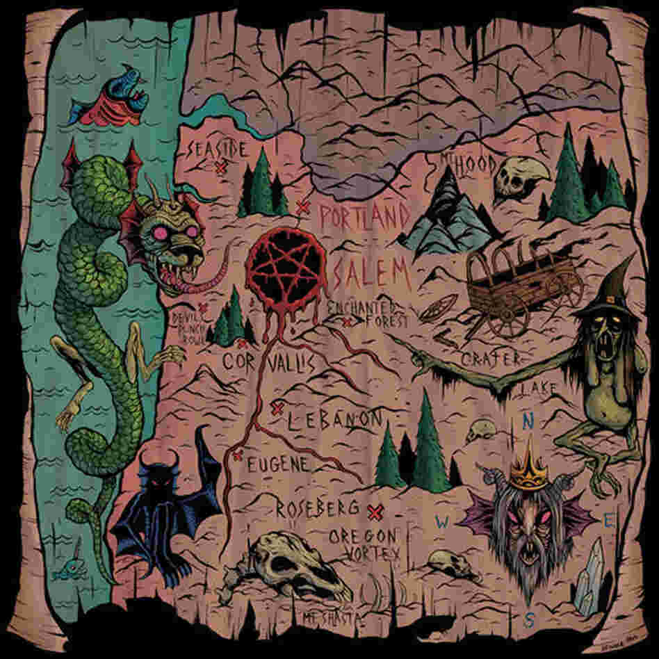 The artwork for Witch Mountain's South of Salem, featuring a drawing by Skinner and colors by Jason Lewis. The artwork for Witch Mountain's South of Salem, featuring a drawing by Skinner and colors by Jason Lewis.