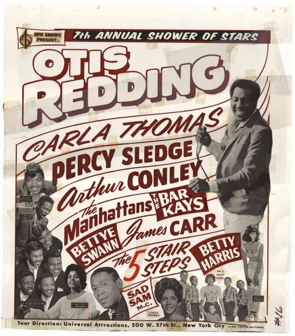 Film for a printing block used for a poster promoting the 7th Annual Shower of Stars in 1967.