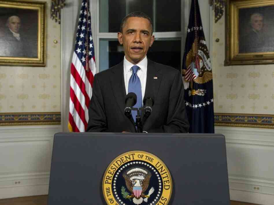 President Obama announced an agreement Friday night to cut the budget and avoid a partial shutdown of the federal government.