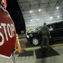 A U.S. Border Patrol agent checked vehicles arriving from Mexico near the town of Nogales ion July 28, 2010.