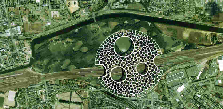 Another view of Flat Tower, which won second place. (Yoann Mescam, Paul-Eric Schirr-Bonnans, Xavier Schirr-Bonnans)