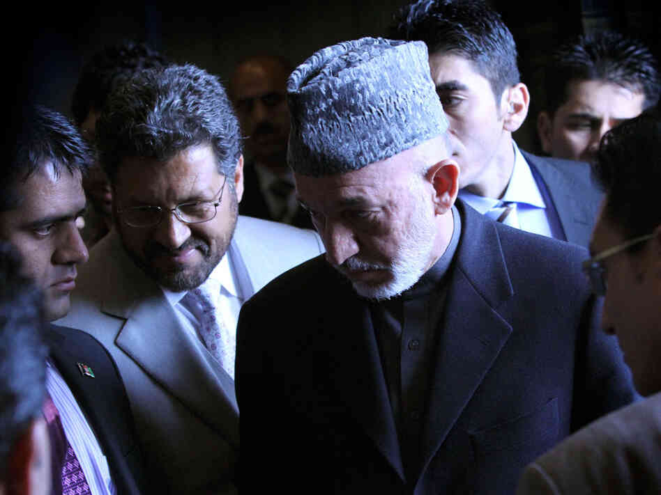 Afghanistan President Hamid Karzai attends the inauguration of the Afghan academic year in Kabul on March 23. Afghanistan President Hamid Karzai attends the inauguration of the Afghan academic year in Kabul on March 23.