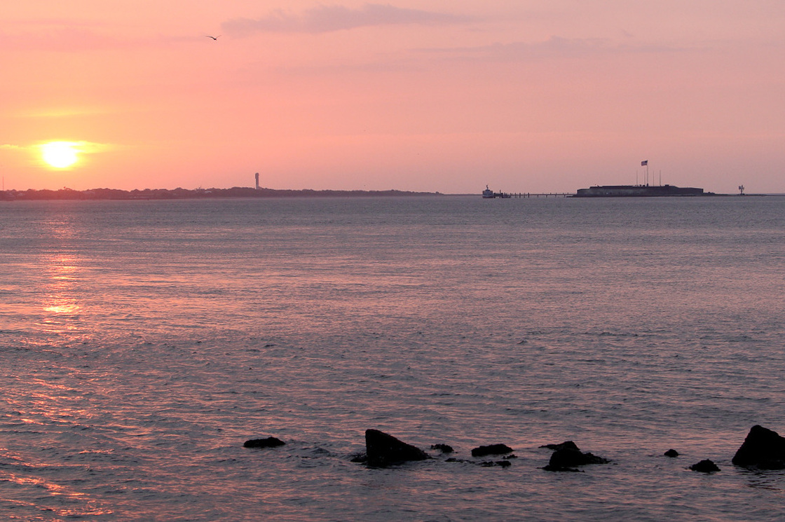 Fort Sumter in Charleston, S.C., where the first shots of the Civil War were fired.