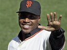 Former San Francisco Giants player Barry Bonds waves to the crowd before throwing out the first pitch before a National League Championship Series game in October of 2010. Bonds is currently being tried for perjury, charged with obstruction of justice and lying to a grand jury in 2003 about steroid use. Former San Francisco Giants player Barry Bonds waves to the crowd before throwing out the first pitch before a National League Championship Series game in October of 2010. Bonds is currently being tried for perjury, charged with obstruction of justice and lying to a grand jury in 2003 about steroid use.