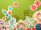 Maggy Rozycki Hiltner's Hothouse Flowers, made of found fabrics, is one of many works on display in the Textile Museum's Green: The Color and the Cause exhibit in Washington, D.C. Click here to see the full textile. Maggy Rozycki Hiltner's Hothouse Flowers, made of found fabrics, is one of many works on display in the Textile Museum's Green: The Color and the Cause exhibit in Washington, D.C. Click here to see the full textile.