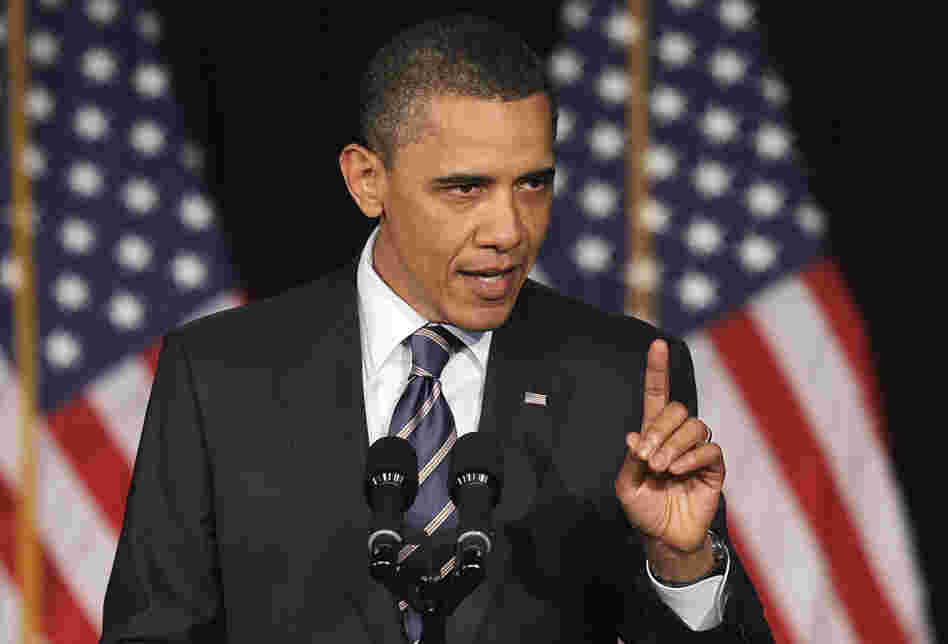 President Obama outlined a mix of spending cuts and tax hikes to reduce the deficit Wednesday at George Washington University in Washington, D.C.