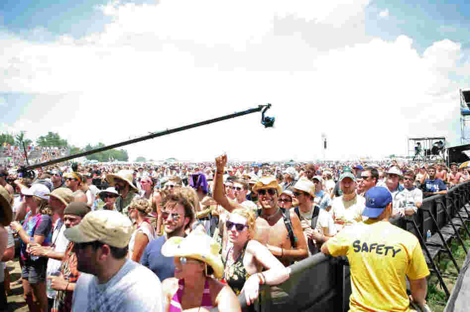 The crowd at Bonnaroo 2010. The crowd at Bonnaroo 2010.