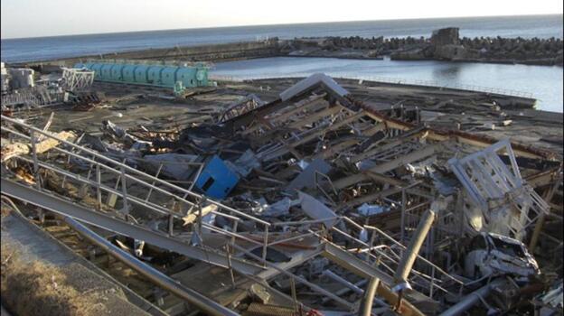 Damage at the Fukushima Dai-Ichi nuclear power plant, from the March 11 earthquake and tsunami.