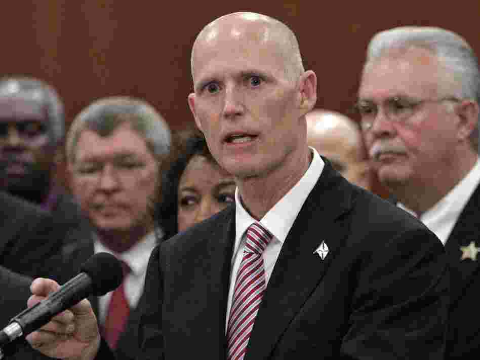 Florida Gov. Rick Scott at a news conference last month in Tallahassee.