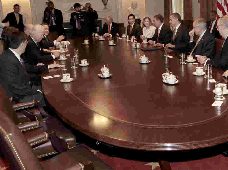 President Obama and Vice President Joe Biden host a bipartisan meeting with congressional leaders.