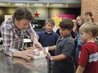 Chef Jamie Oliver takes his reality show Food Revolution to Los Angeles in an effort to revamp lunches in the nation's second-largest school district. Chef Jamie Oliver takes his reality show Food Revolution to Los Angeles in an effort to revamp lunches in the nation's second-largest school district.