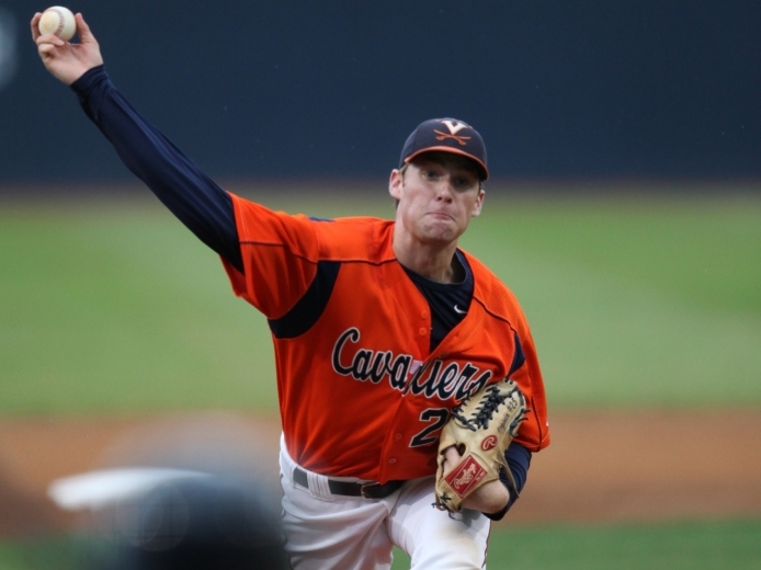 University of Virginia baseball player Will Roberts pitched a perfect game this spring. The sports website Deadspin determined that coverage by a news-generating software program better captured the essence of the game than a human-authored account. (Image credit: UVA Media Relations )