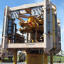 The Helix Well Containment Group's capping stack is stored in an equipment yard in Houston  and can be transported by truck to a dock within hours.