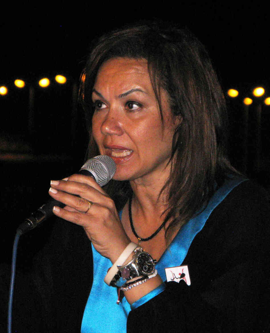 Buthanya Kamel, the first female presidential candidate in Egypt, speaks at a campaign event at the main library in Luxor about the struggles of young people in the revolution. Buthanya Kamel, the first female presidential candidate in Egypt, speaks at a campaign event at the main library in Luxor about the struggles of young people in the revolution.