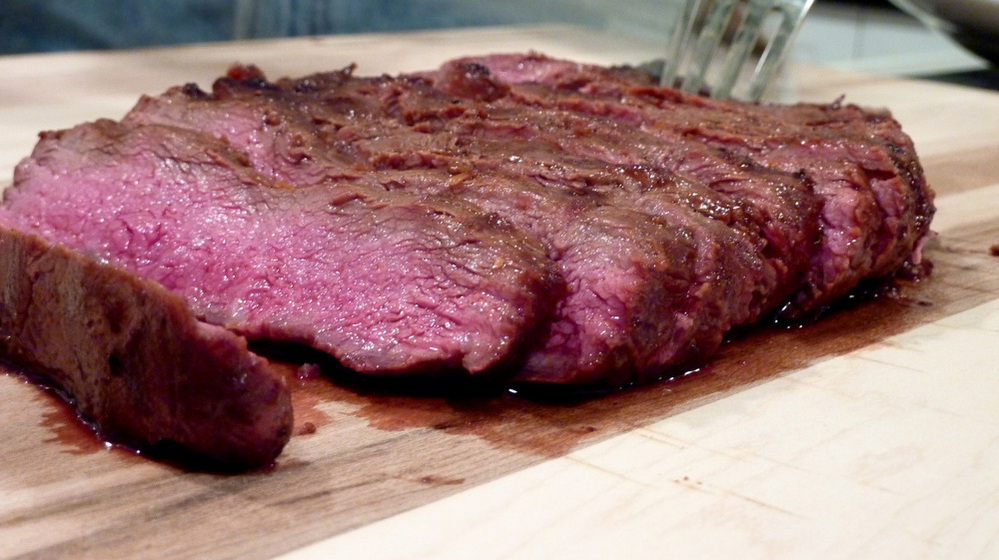 Grilled Miso-Glazed Flat Iron Steak