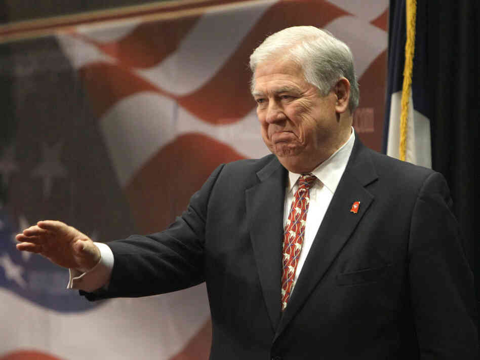 Mississippi Gov. Haley Barbour walks off the stage after speaking at the Conservative Principles Conference hosted by Rep. Steve King (R-IA) on March 26 in Des Moines. Mississippi Gov. Haley Barbour walks off the stage after speaking at the Conservative Principles Conference hosted by Rep. Steve King (R-IA) on March 26 in Des Moines.