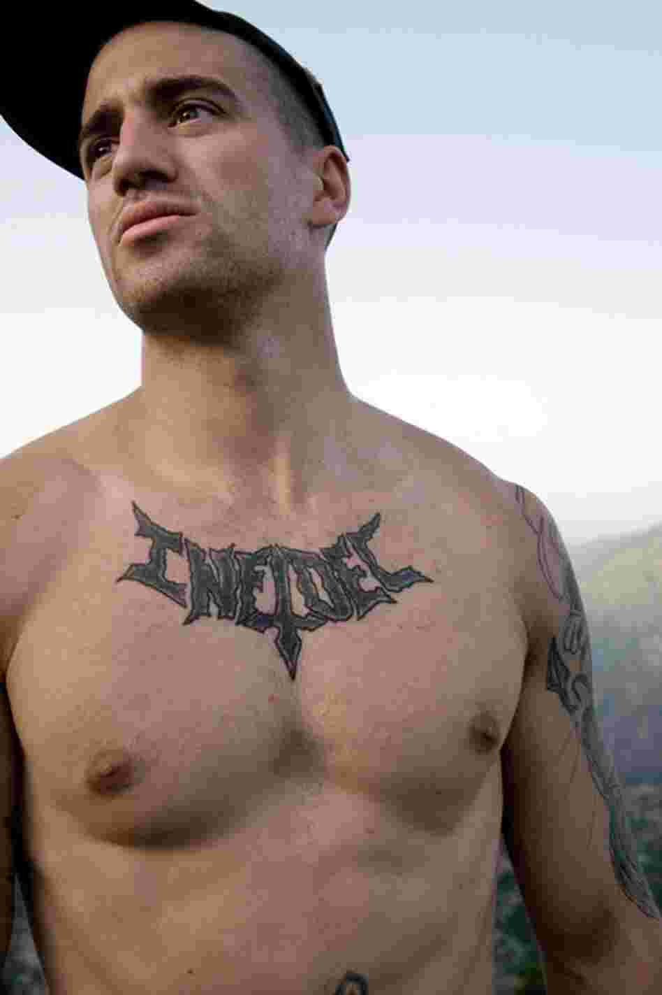 An image from Hetherington's book Infidel which was taken while he was embedded with writer Sebastian Junger in the Korengal Valley of Afghanistan in 2008.