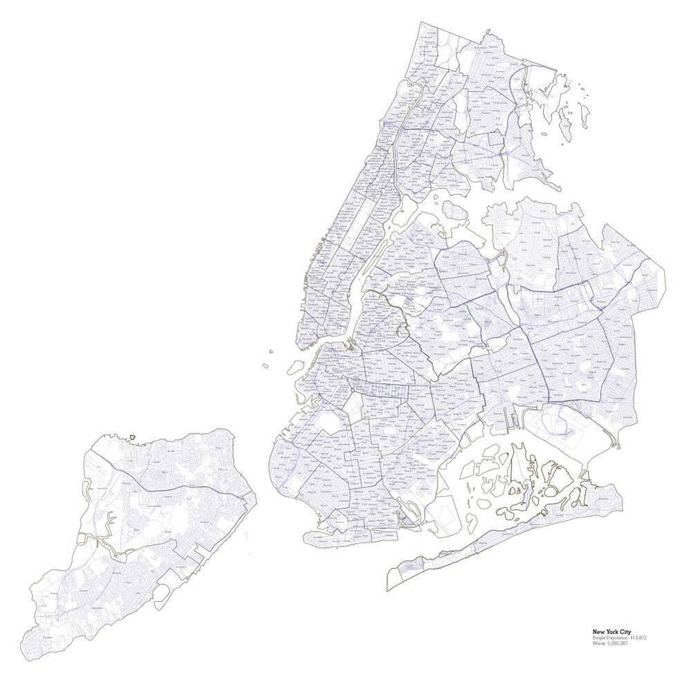 R. Luke DuBois' map of New York City
