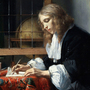Metsu's 1664 painting A Man Writing a Letter depicts a handsome young scribe penning his correspondence in an opulent study. Metsu's 1664 painting A Man Writing a Letter depicts a handsome young scribe penning his correspondence in an opulent study.