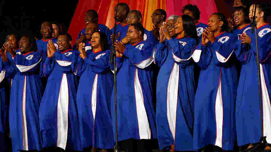 The Mississippi Mass Choir, seen here performing at the 2009 New Orleans Jazz & Heritage Festival, is one of the many gospel group's featured on KUNM's Train to Glory.