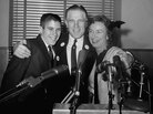 George Romney with his wife, Lenore, and teenage son Mitt, after announcing he would seek the Republican nomination for governor of Michigan at a press conference in 1962. George Romney with his wife, Lenore, and teenage son Mitt, after announcing he would seek the Republican nomination for governor of Michigan at a press conference in 1962.