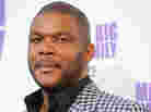 Director/Writer Tyler Perry arrives at the Lionsgate premiere of Madea's Big Happy Family in Hollywood on April 19.
