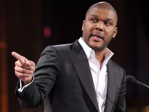 Director Tyler Perry speaks onstage in New York City. Perry's work has come under criticism by veteran filmmaker Spike Lee. Director Tyler Perry speaks onstage in New York City. Perry's work has come under criticism by veteran filmmaker Spike Lee.